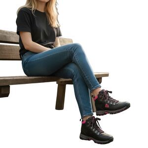 RBX Women's Combat Hiking Boots Black Size 7 Lace-Up Activewear